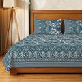 Cotton Bedsheet with 2 Pillow Covers, Double & King Bed - Morbagh