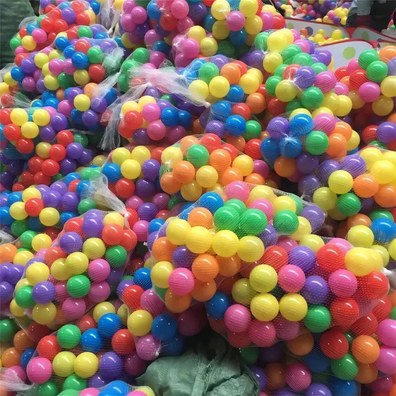 100PCS Outdoor Sport Balls – Colorful Soft Water Swim Pool Ocean Wave Balls for Kids, Eco-Friendly Stress Relief Toys