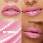 2Pcs Tinted Lip Balm Moisturizing Lipstick – Soft Pale Pink Sheer Hydrating Lip Color for Dry Lips – Nourishing Lip Balm for All Women with a Subtle Natural Scent (S01 & S01)