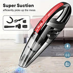 Portable Wireless Handheld Vacuum Cleaner — Powerful Suction for Car, Home & Pet Hair