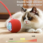 Automatic Electric Cat Ball Toy with Teaser Bird — Smart Sensor, USB Rechargeable