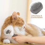 Self-Cleaning Pet Grooming Brush — Dematting Comb for Dogs & Cats