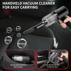 Portable Cordless Handheld Vacuum Cleaner — 5-in-1 Blow & Suction with Multi-Nozzles for Pet Hair, Car & Home