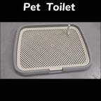 Dog Potty Training Toilet — Reusable Pee Pad Holder with Removable Net Tray
