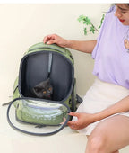 Breathable Transparent Pet Carrier Backpack — Outdoor Travel Bag for Cats & Small Dogs