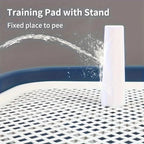 Dog Potty Training Toilet — Reusable Pee Pad Holder with Removable Net Tray