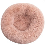 Round Plush Pet Bed — Super Soft Dog & Cat Bed, 6 Sizes (40-90cm)