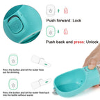 Portable Dog Water Bottle — Leakproof Walking Drinking Bowl for Cats & Dogs