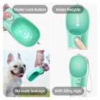 Portable Dog Water Bottle — Leakproof Walking Drinking Bowl for Cats & Dogs