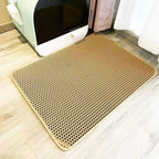 Extra Large Cat Litter Mat Heavy Duty Waterproof 2 Layer Non Slip Washable Pet Floor Protector Litter Box Sand Stopper