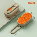 One-Button Spray Massage Brush — Steam Mist Grooming Comb for Cats & Dogs