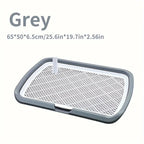 Dog Potty Training Toilet — Reusable Pee Pad Holder with Removable Net Tray