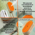 One-Button Spray Massage Brush — Steam Mist Grooming Comb for Cats & Dogs