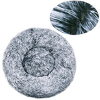 Round Plush Pet Bed — Super Soft Dog & Cat Bed, 6 Sizes (40-90cm)