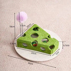 Pet Cat Puzzle Maze Holes Toys Felt Box With Bell Ball Kitten Playing Toys Interactive Funny  Cat Supplies