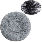 Round Plush Pet Bed — Super Soft Dog & Cat Bed, 6 Sizes (40-90cm)