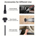 Portable Wireless Handheld Vacuum Cleaner — Powerful Suction for Car, Home & Pet Hair