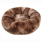 Round Plush Pet Bed — Super Soft Dog & Cat Bed, 6 Sizes (40-90cm)