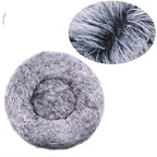 Round Plush Pet Bed — Super Soft Dog & Cat Bed, 6 Sizes (40-90cm)