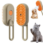 One-Button Spray Massage Brush — Steam Mist Grooming Comb for Cats & Dogs