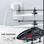 Mini RC Helicopter Drone – Induction Hover Toy for Kids with Rechargeable Battery (No Remote Needed)