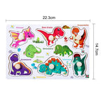 Wooden Hand Grab Boards Baby Educational Cartoon Vehicle Animals Fruits 3D Puzzles Kids Early Education Toys TMZ﻿